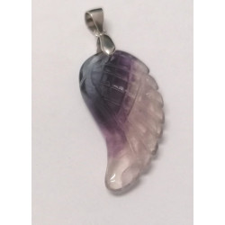 CIONDOLO ALA ANGELO FLUORITE