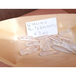 PUNTA BITERMINATA IN QUARZO...