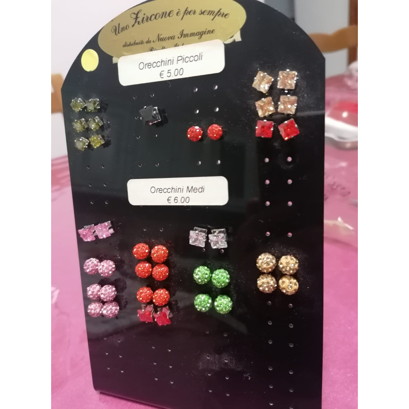 ORECCHINI COLOR SFERA PICCOLA