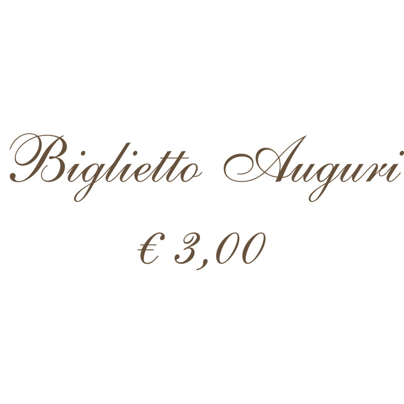 BIGLIETTO AUGURI € 3,00