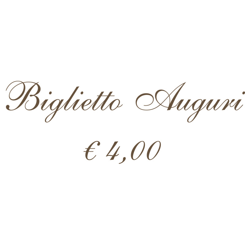 BIGLIETTO AUGURI € 4,00