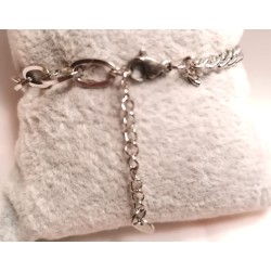 BRACCIALE ACCIAIO E ZIRCONI